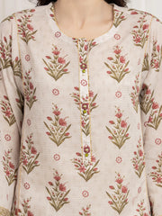 edenrobe Merak Printed Zari Lawn Unstitched 3Pc Suit EWU6M6-010