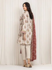 edenrobe Merak Printed Zari Lawn Unstitched 3Pc Suit EWU6M6-010