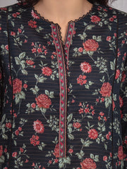 edenrobe Merak Printed Zari Lawn Unstitched 3Pc Suit EWU6M6-011