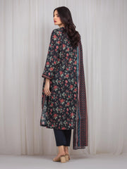 edenrobe Merak Printed Zari Lawn Unstitched 3Pc Suit EWU6M6-011