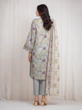 edenrobe Merak Printed Zari Lawn Unstitched 3Pc Suit EWU6M6-016