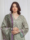 edenrobe Merak Printed Zari Lawn Unstitched 3Pc Suit EWU6M6-017