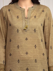 edenrobe Merak Printed Zari Lawn Unstitched 3Pc Suit EWU6M6-020