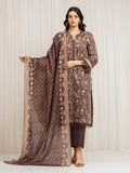 edenrobe Merak Printed Zari Lawn Unstitched 3Pc Suit EWU6M6-025