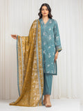 edenrobe Merak Printed Zari Lawn Unstitched 3Pc Suit EWU6M6-029