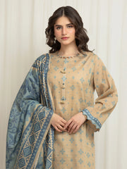 edenrobe Merak Printed Zari Lawn Unstitched 3Pc Suit EWU6M6-030