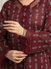 edenrobe Merak Printed Zari Lawn Unstitched 3Pc Suit EWU6M6-031