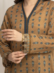 edenrobe Merak Printed Zari Lawn Unstitched 3Pc Suit EWU6M6-032