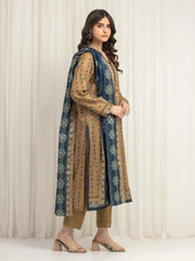 edenrobe Merak Printed Zari Lawn Unstitched 3Pc Suit EWU6M6-032