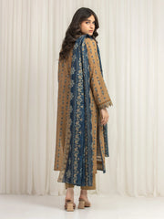 edenrobe Merak Printed Zari Lawn Unstitched 3Pc Suit EWU6M6-032