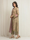 edenrobe Merak Printed Zari Lawn Unstitched 3Pc Suit EWU6M6-033