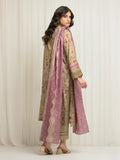 edenrobe Merak Printed Zari Lawn Unstitched 3Pc Suit EWU6M6-033