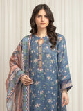 edenrobe Merak Printed Zari Lawn Unstitched 3Pc Suit EWU6M6-036