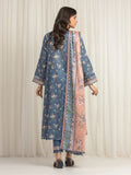 edenrobe Merak Printed Zari Lawn Unstitched 3Pc Suit EWU6M6-036