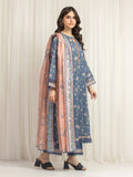 edenrobe Merak Printed Zari Lawn Unstitched 3Pc Suit EWU6M6-036