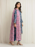 edenrobe Merak Printed Zari Lawn Unstitched 3Pc Suit EWU6M6-037