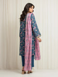 edenrobe Merak Printed Zari Lawn Unstitched 3Pc Suit EWU6M6-037