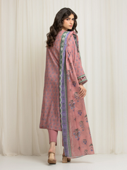 edenrobe Merak Printed Zari Lawn Unstitched 3Pc Suit EWU6M6-041