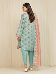 edenrobe Merak Printed Zari Lawn Unstitched 3Pc Suit EWU6M6-042