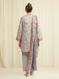edenrobe Merak Printed Zari Lawn Unstitched 3Pc Suit EWU6M6-045