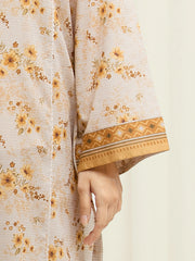 edenrobe Merak Printed Zari Lawn Unstitched 3Pc Suit EWU6M6-046