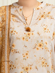 edenrobe Merak Printed Zari Lawn Unstitched 3Pc Suit EWU6M6-046