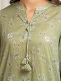 edenrobe Merak Printed Zari Lawn Unstitched 3Pc Suit EWU6M6-047