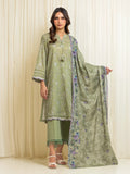 edenrobe Merak Printed Zari Lawn Unstitched 3Pc Suit EWU6M6-047