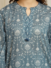 edenrobe Merak Printed Zari Lawn Unstitched 3Pc Suit EWU6M6-049