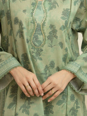 edenrobe Merak Printed Zari Lawn Unstitched 3Pc Suit EWU6M6-050