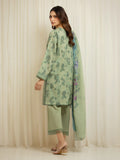 edenrobe Merak Printed Zari Lawn Unstitched 3Pc Suit EWU6M6-050