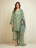 edenrobe Merak Printed Zari Lawn Unstitched 3Pc Suit EWU6M6-050