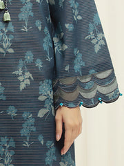 edenrobe Merak Printed Zari Lawn Unstitched 3Pc Suit EWU6M6-051