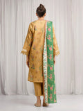 edenrobe Merak Printed Zari Lawn Unstitched 3Pc Suit EWU6M6-053