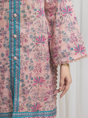 edenrobe Merak Printed Zari Lawn Unstitched 3Pc Suit EWU6M6-056