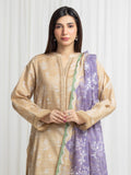 edenrobe Merak Printed Zari Lawn Unstitched 3Pc Suit EWU6M6-057
