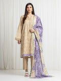 edenrobe Merak Printed Zari Lawn Unstitched 3Pc Suit EWU6M6-057