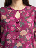 edenrobe Merak Printed Zari Lawn Unstitched 3Pc Suit EWU6M6-058