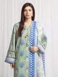 edenrobe Merak Printed Zari Lawn Unstitched 3Pc Suit EWU6M6-060