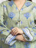 edenrobe Merak Printed Zari Lawn Unstitched 3Pc Suit EWU6M6-060