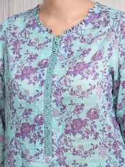 edenrobe Merak Printed Zari Lawn Unstitched 3Pc Suit EWU6M6-064