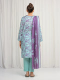 edenrobe Merak Printed Zari Lawn Unstitched 3Pc Suit EWU6M6-064