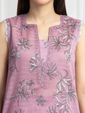 edenrobe Merak Printed Zari Lawn Unstitched 3Pc Suit EWU6M6-066