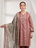 edenrobe Merak Printed Zari Lawn Unstitched 3Pc Suit EWU6M6-068