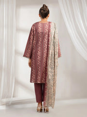 edenrobe Merak Printed Zari Lawn Unstitched 3Pc Suit EWU6M6-068
