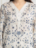 edenrobe Merak Printed Zari Lawn Unstitched 3Pc Suit EWU6M6-069