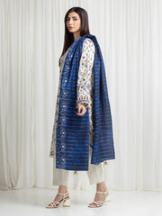 edenrobe Merak Printed Zari Lawn Unstitched 3Pc Suit EWU6M6-069