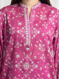 edenrobe Merak Printed Zari Lawn Unstitched 3Pc Suit EWU6M6-070