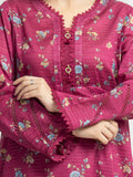 edenrobe Merak Printed Zari Lawn Unstitched 3Pc Suit EWU6M6-071