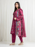 edenrobe Merak Printed Zari Lawn Unstitched 3Pc Suit EWU6M6-071